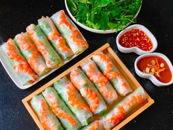 Gỏi cuốn như một món ăn nhẹ lành mạnh